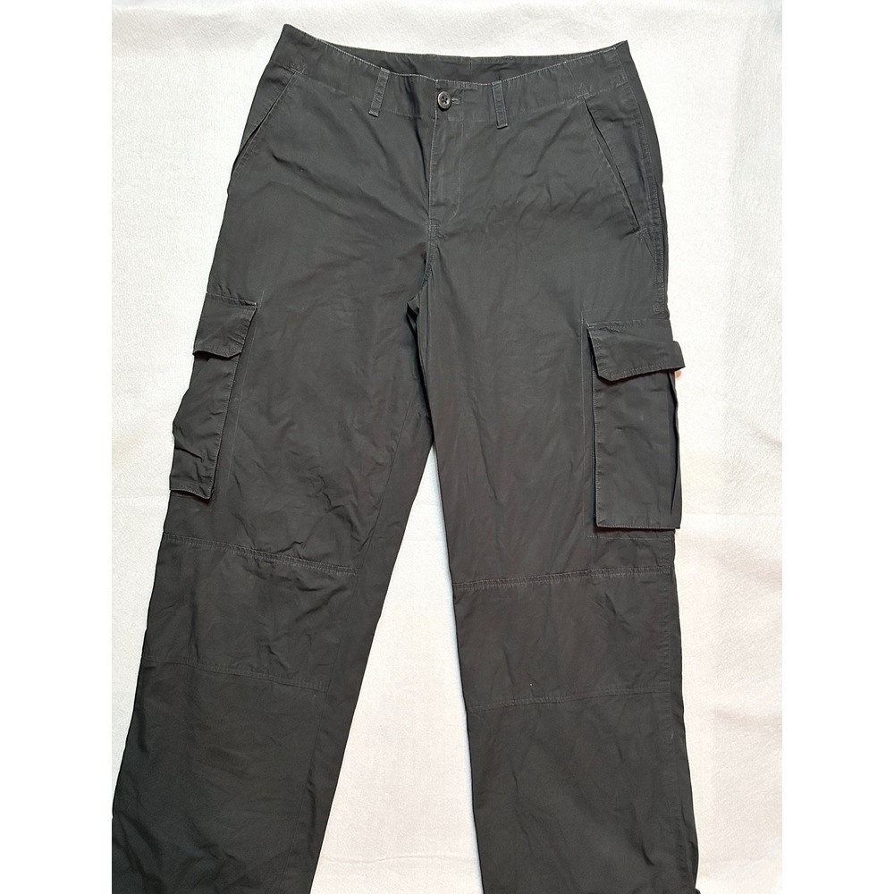 Lauren Ralph Lauren 100% Cotton Black Cargo Pants Womens Size 6 Straight Leg